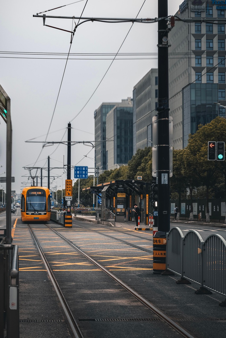 有轨电车, 车站, 街道, 下午, 上海, 街道, 街道, 街道, 街道, 街道, 上海, 上海, 上海